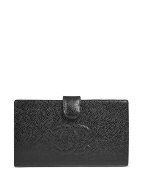 Affordable HOT SALE CHANEL 2005 CC stitch long wallet Women