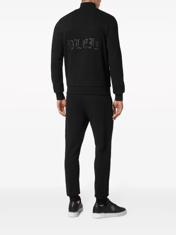 Philipp Plein Gothic Plein logo-print Tracksuit | Black | FARFETCH