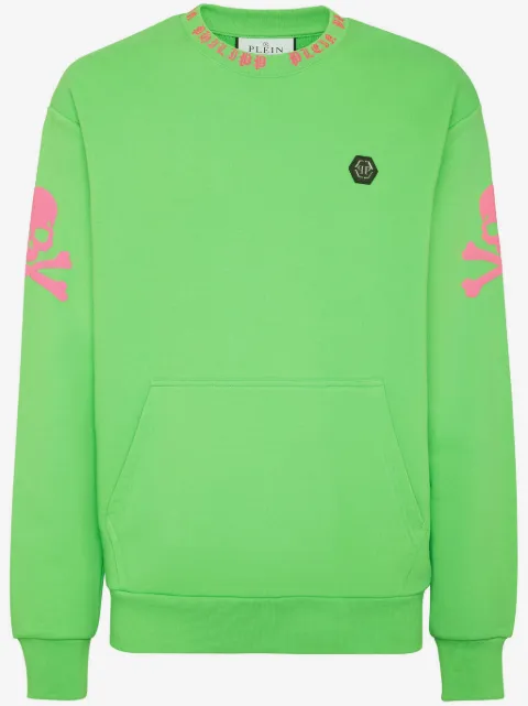 Philipp Plein skull-print cotton sweatshirt