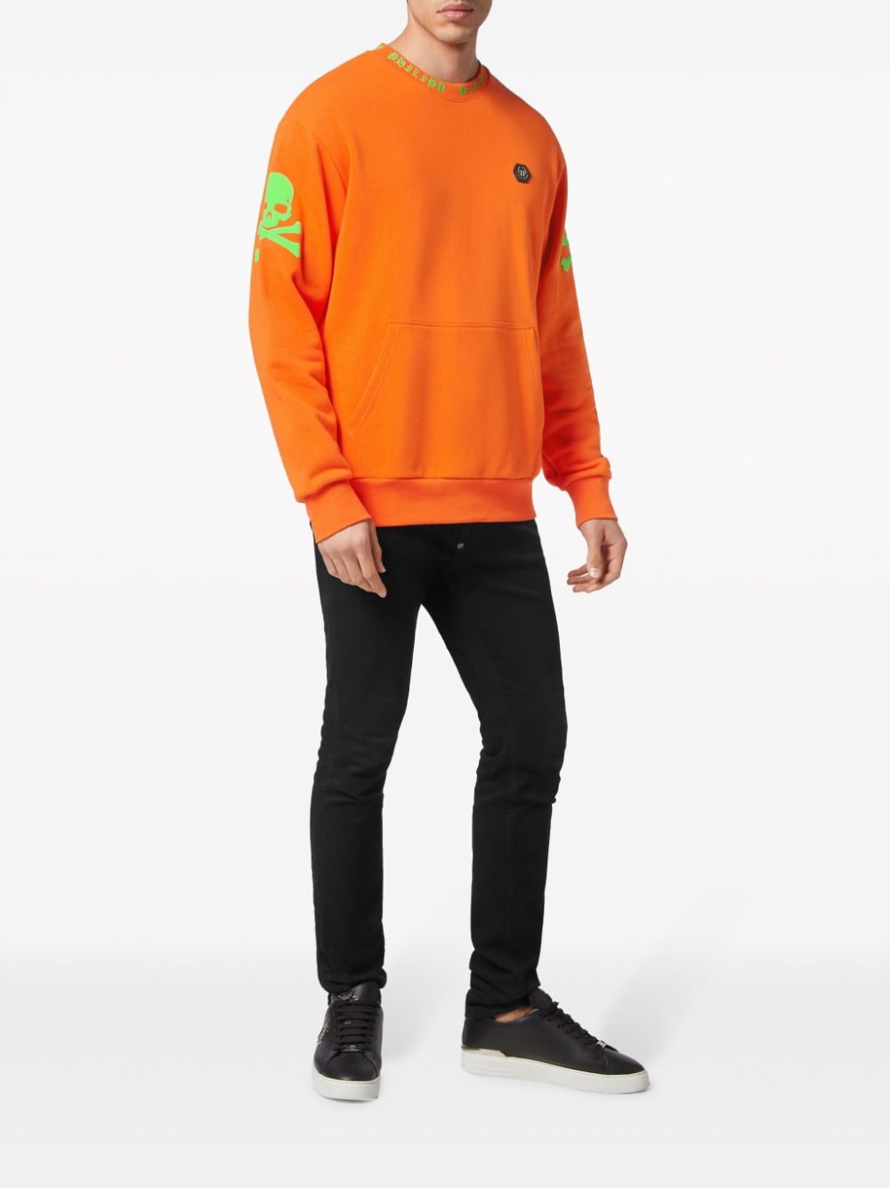 Philipp Plein Katoenen sweater Oranje
