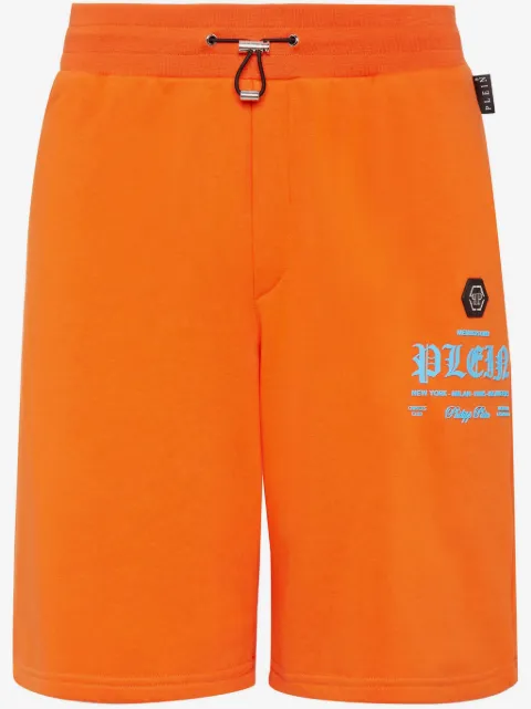 Philipp Plein logo-print track shorts