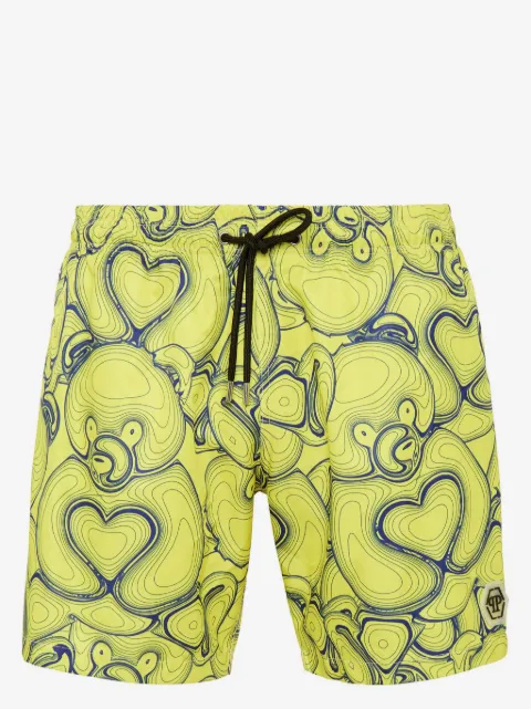 Philipp Plein Teddy Bear-print swim shorts