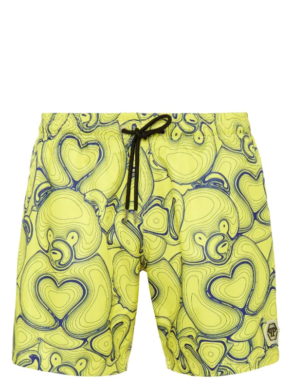 Philipp Plein Short De Bain Motif Teddy Bear Farfetch