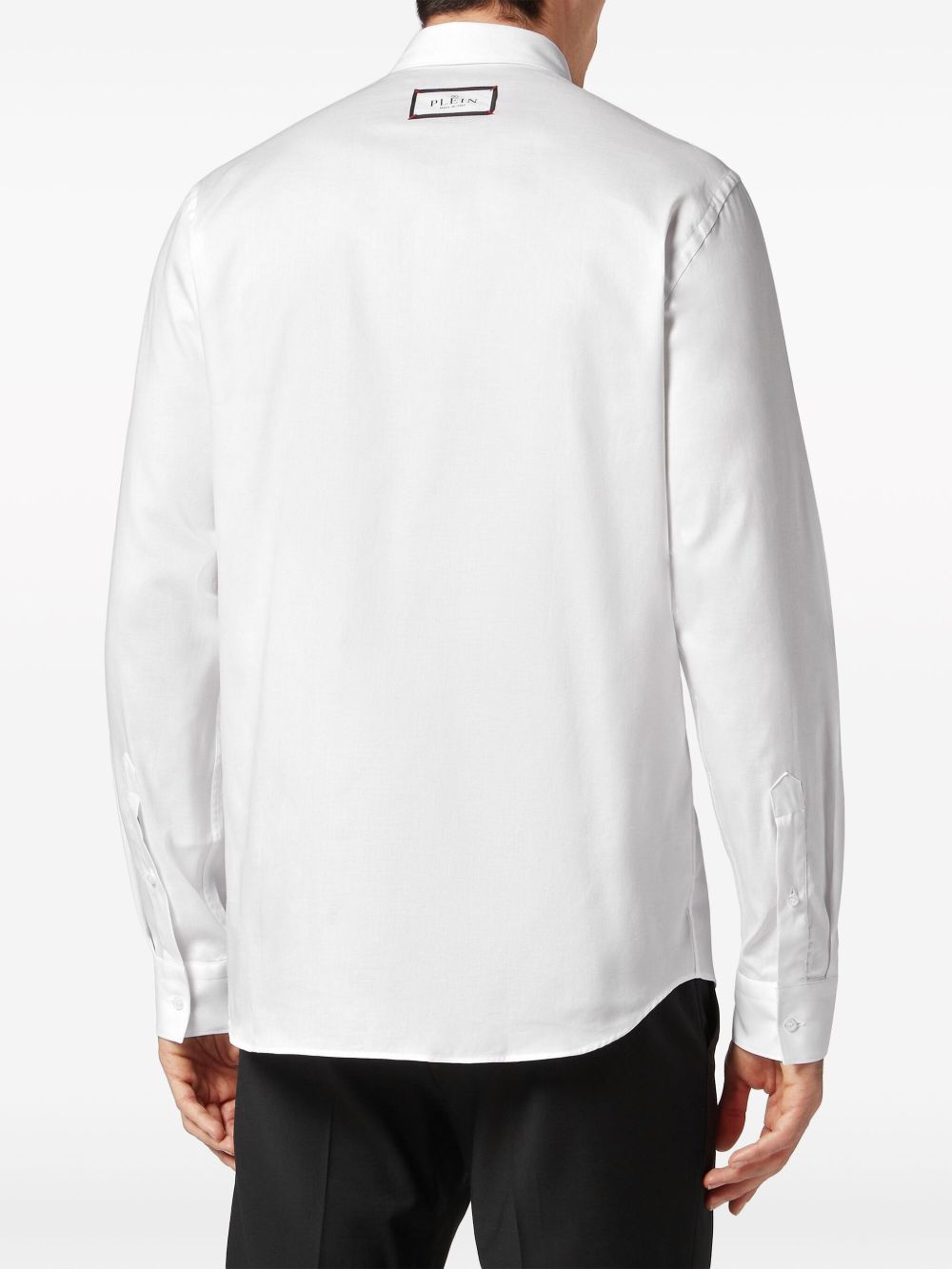 Philipp Plein Skull&Bones long-sleeve cotton shirt Men