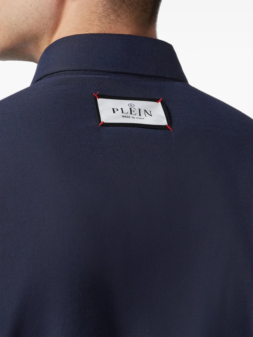 Philipp Plein T-shirt met geborduurde doodskop Blauw