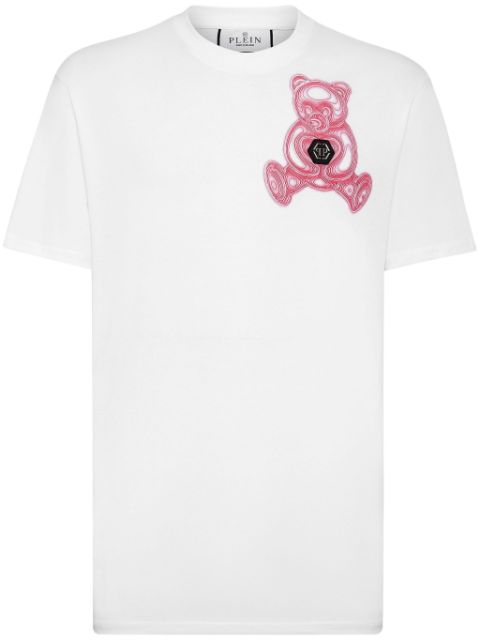 Philipp Plein teddy bear-print cotton T-shirt Men