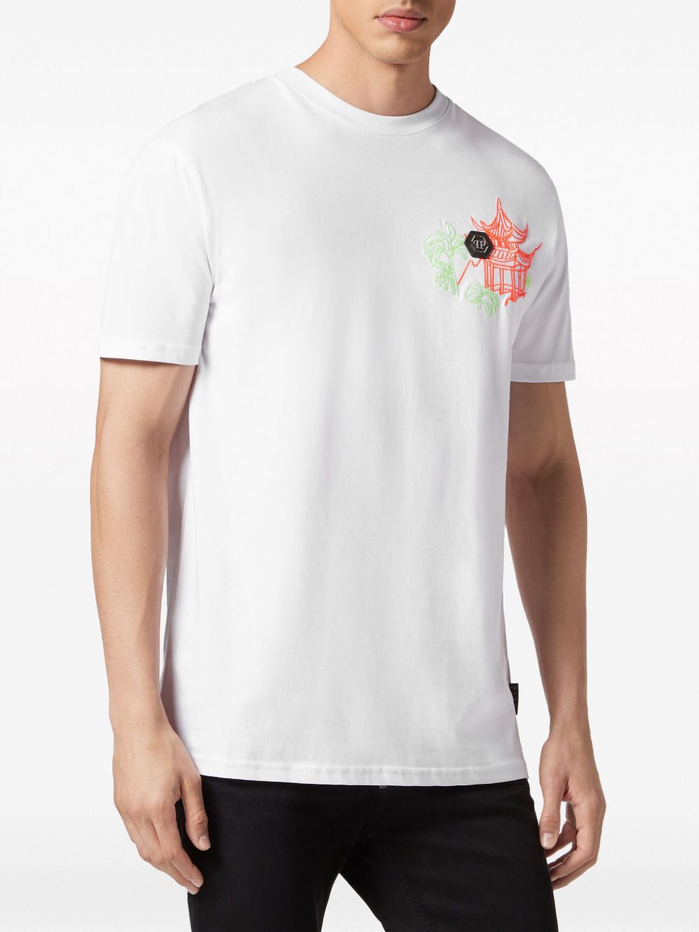 Philipp Plein embroidered cotton T-shirt Men