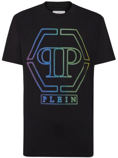 Philipp Plein playera con logo Hexagon