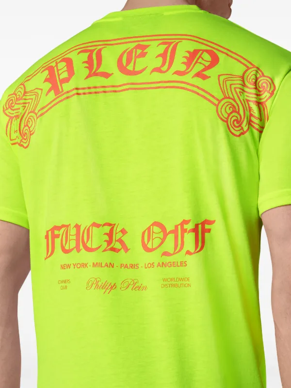 Philipp Plein Playera Con Logo Estampado y Cuello Redondo