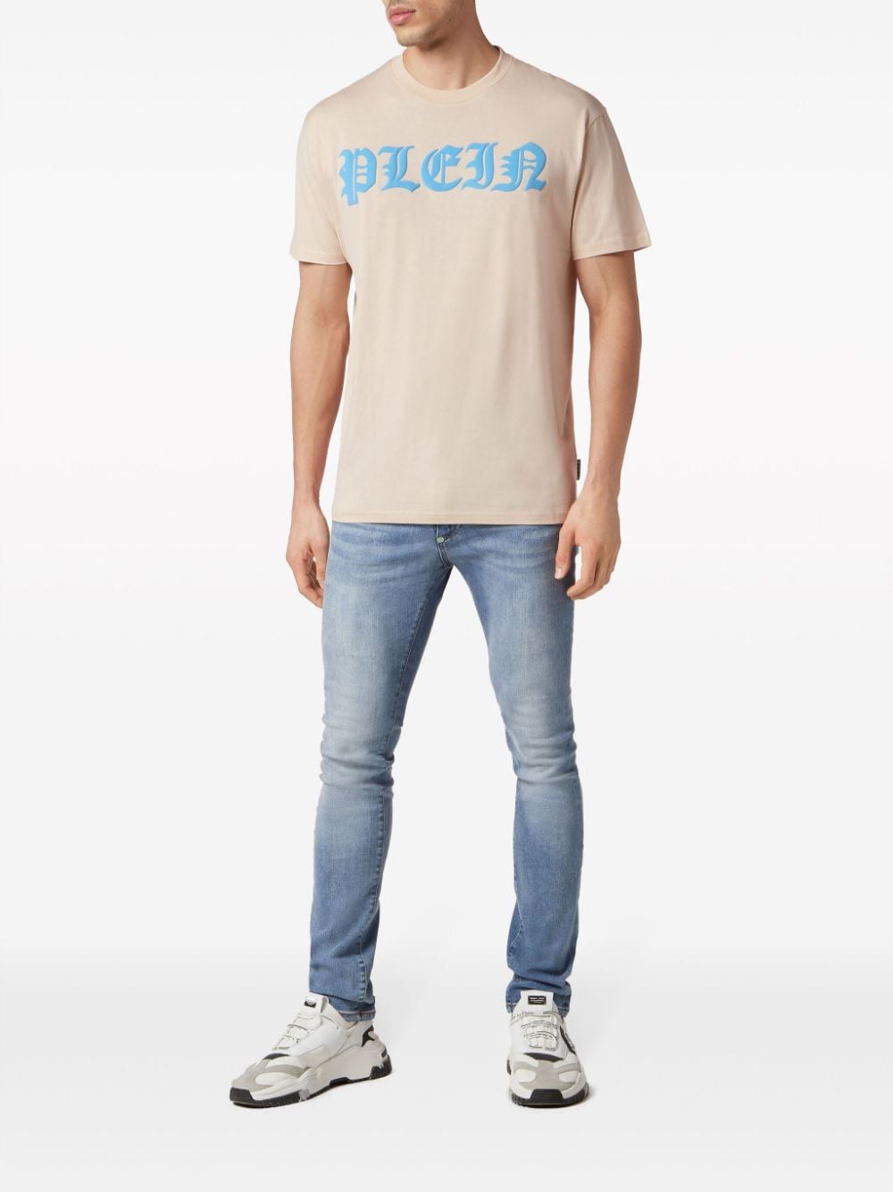 Philipp Plein Katoenen T-shirt - Beige