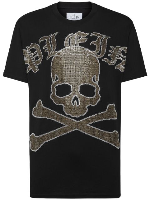 Philipp Plein Gothic Plein Strass cotton T-shirt Men