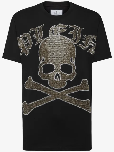 Philipp Plein Gothic Plein Strass cotton T-shirt