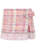 Philipp Plein tweed mini skirt - Pink