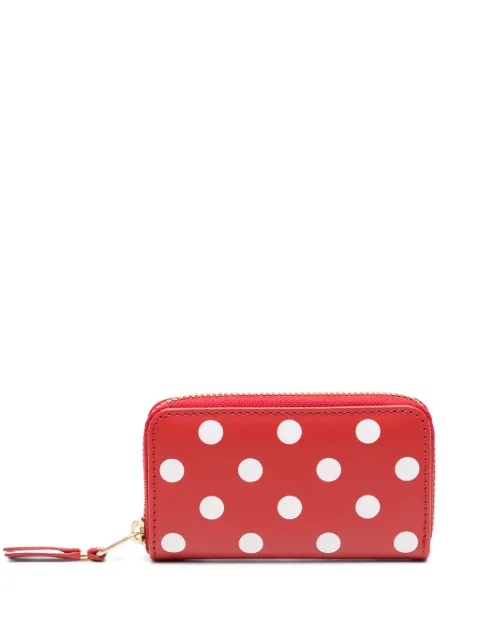 Comme Des Garçons Wallet polka dot-print leather wallet