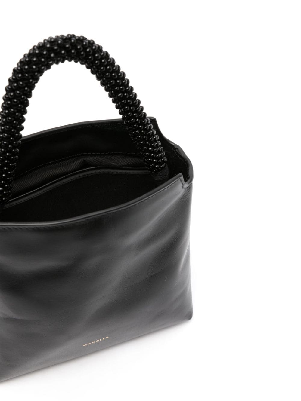 Shop Wandler Marli Leather Mini Bag In Black