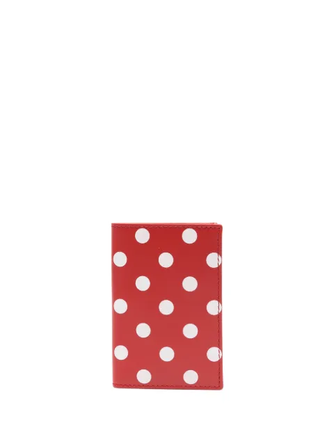 Comme Des Garçons Wallet  polka dot-print leather wallet