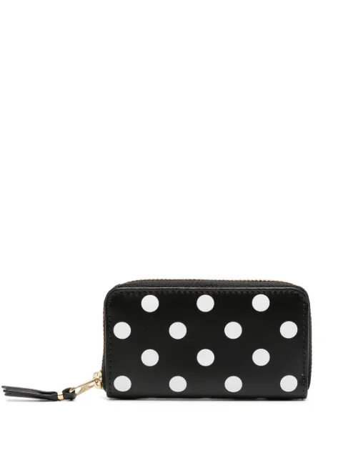 Comme Des Garçons Wallet polka dot-print leather wallet