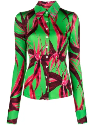 LOUISA BALLOU 売れ筋商品|||ルイーザ バロウ Tシャツ トップス レディース Tops Green Louisa Ballou tops for Women | SSENSE