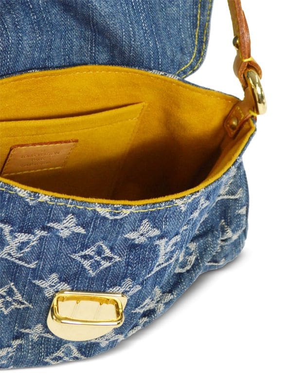 Louis Vuitton 2006 pre-owned Monogram Denim Mini Pleaty Handbag - Farfetch