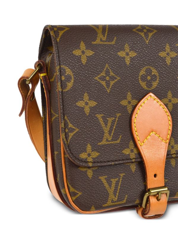 Shop for Louis Vuitton Monogram Canvas Leather Cartouchiere PM