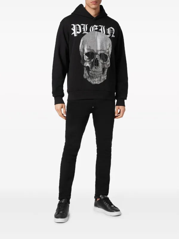 Philipp Plein ラインストーン パーカー | ブラック | FARFETCH JP