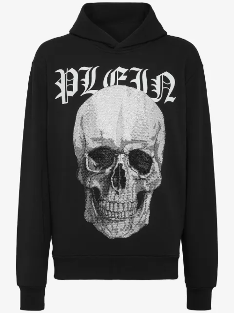 Philipp Plein hoodie con detalles de strass