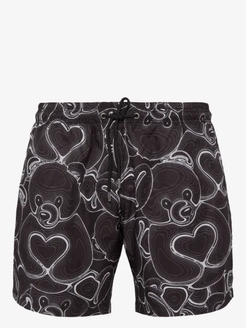 Philipp Plein bear-print swim shorts