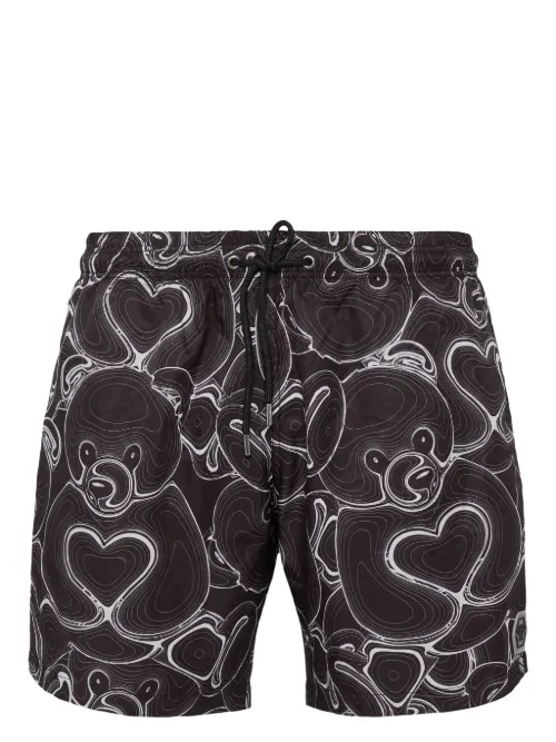 Short de bain à motif ourson - Philipp Plein - Modalova
