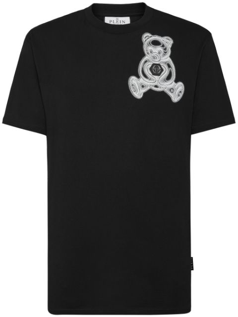 Philipp Plein teddy bear-print cotton T-shirt Men