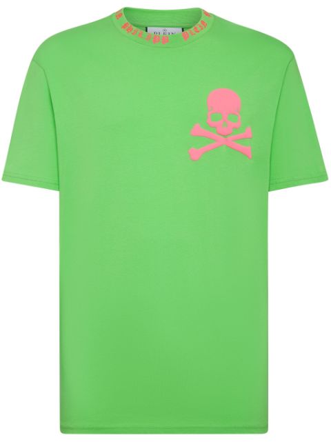 Philipp Plein Skull&Bones-print cotton T-shirt Men