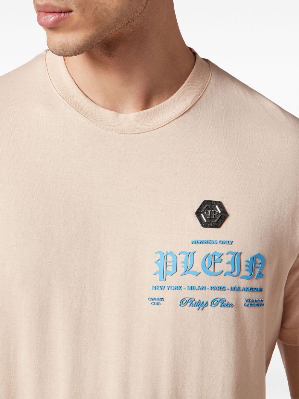 Philipp Plein T-shirt met logoprint Beige