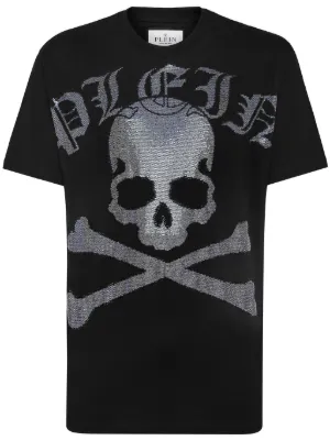 Philipp Plein logo-print Cotton T-shirt | Black | FARFETCH