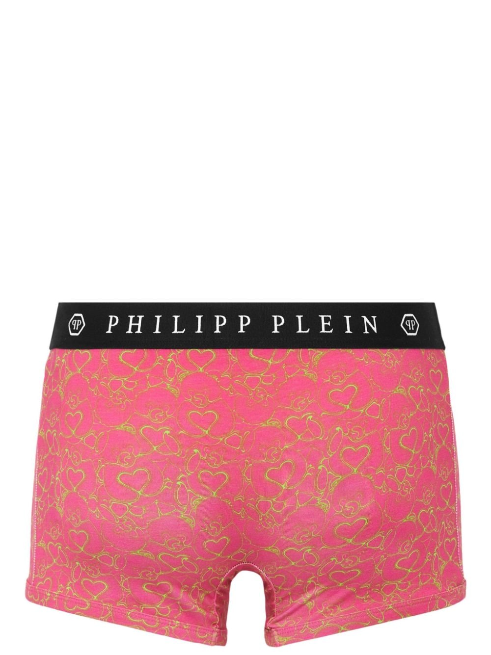 Shop Philipp Plein Teddy-print Boxers In Pink