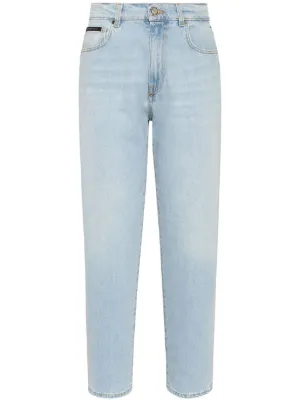 Off-White Meteor cut-out straight-leg Jeans | Blue | FARFETCH