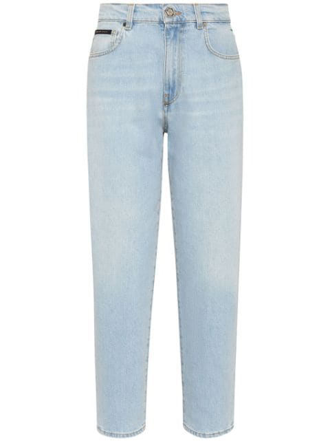 Philipp Plein Straight-Leg-Jeans mit hohem Bund