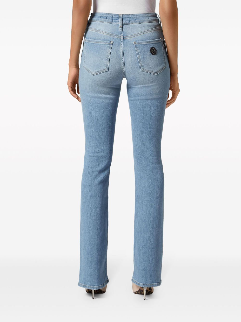 Philipp Plein Flared jeans Blauw