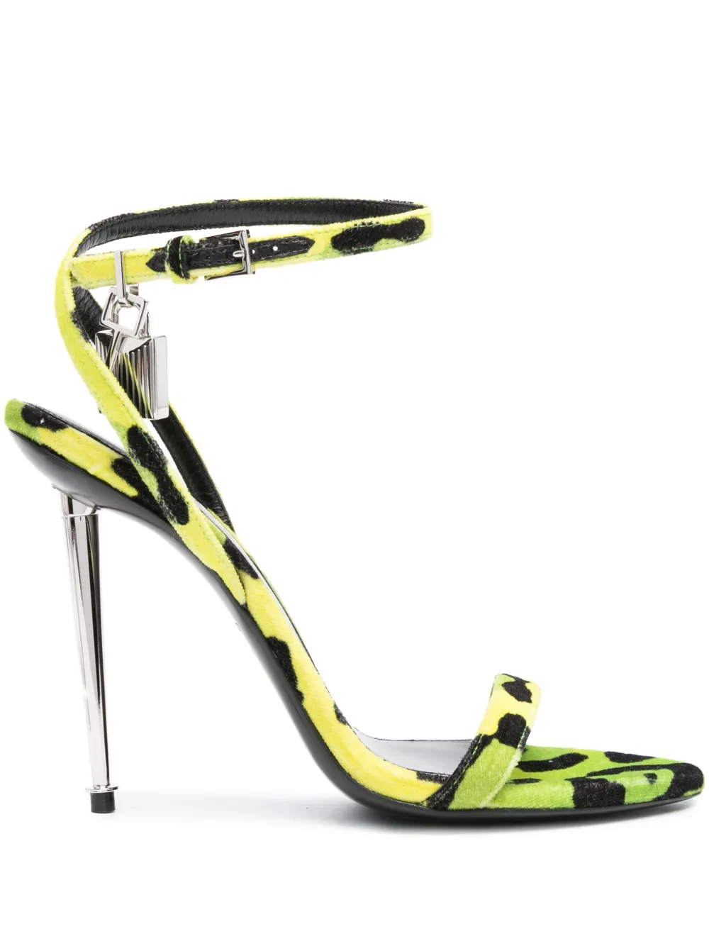TOM FORD leopard-print 110mm leather sandals