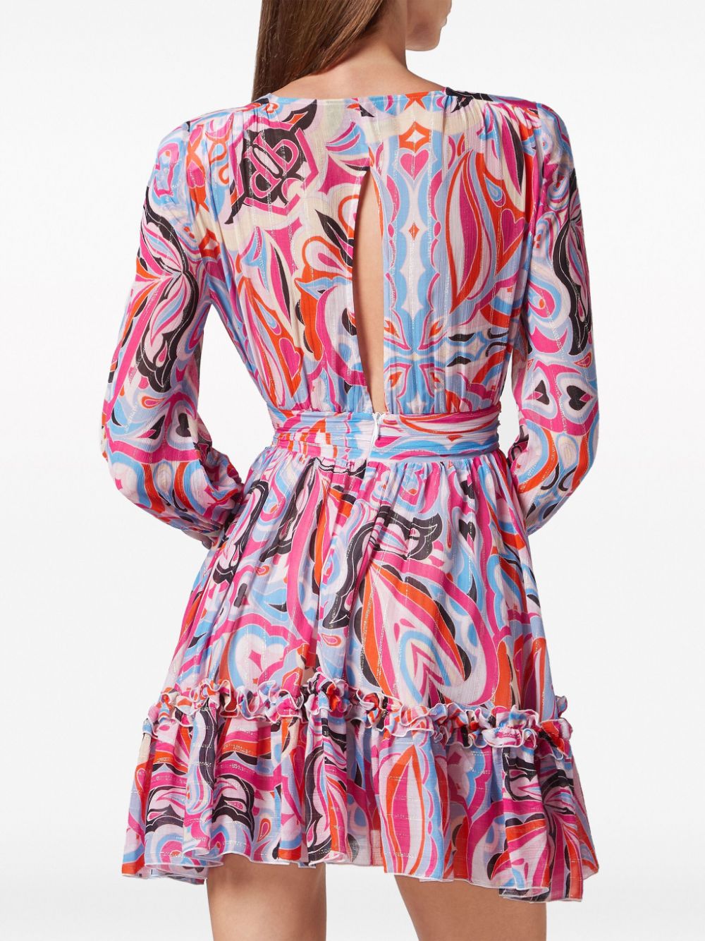 Philipp Plein Mini-jurk met abstracte print Roze