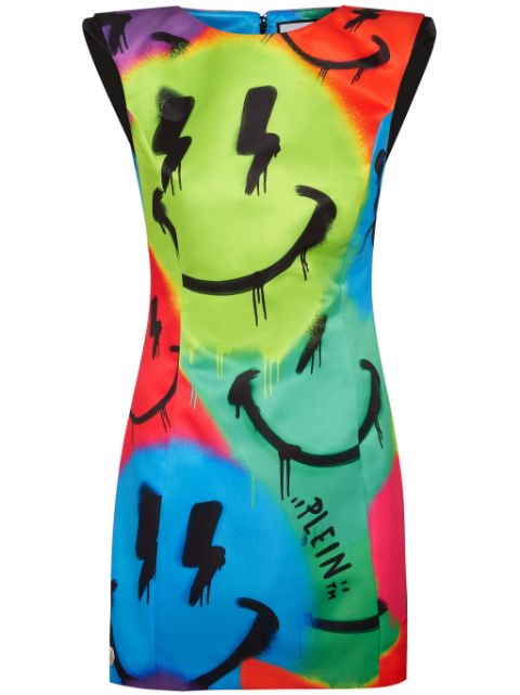 Philipp Plein all-over graphic-print mini dress Women