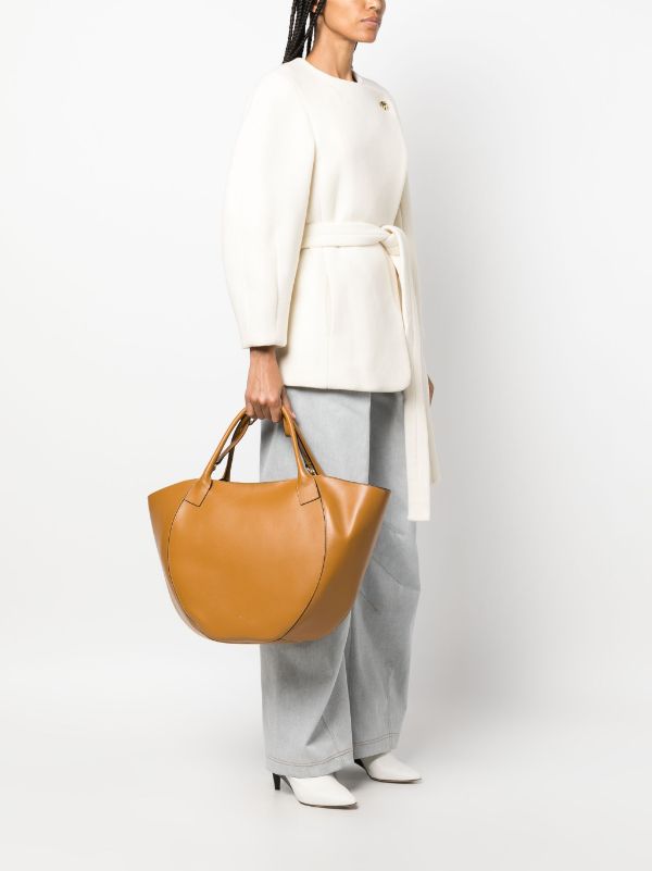 Mia leather 2025 shoulder bag