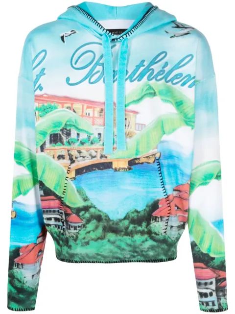 AMIRI graphic-print cotton hoodie