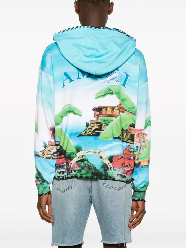 AMIRI グラフィック パーカー | ブルー | FARFETCH JP