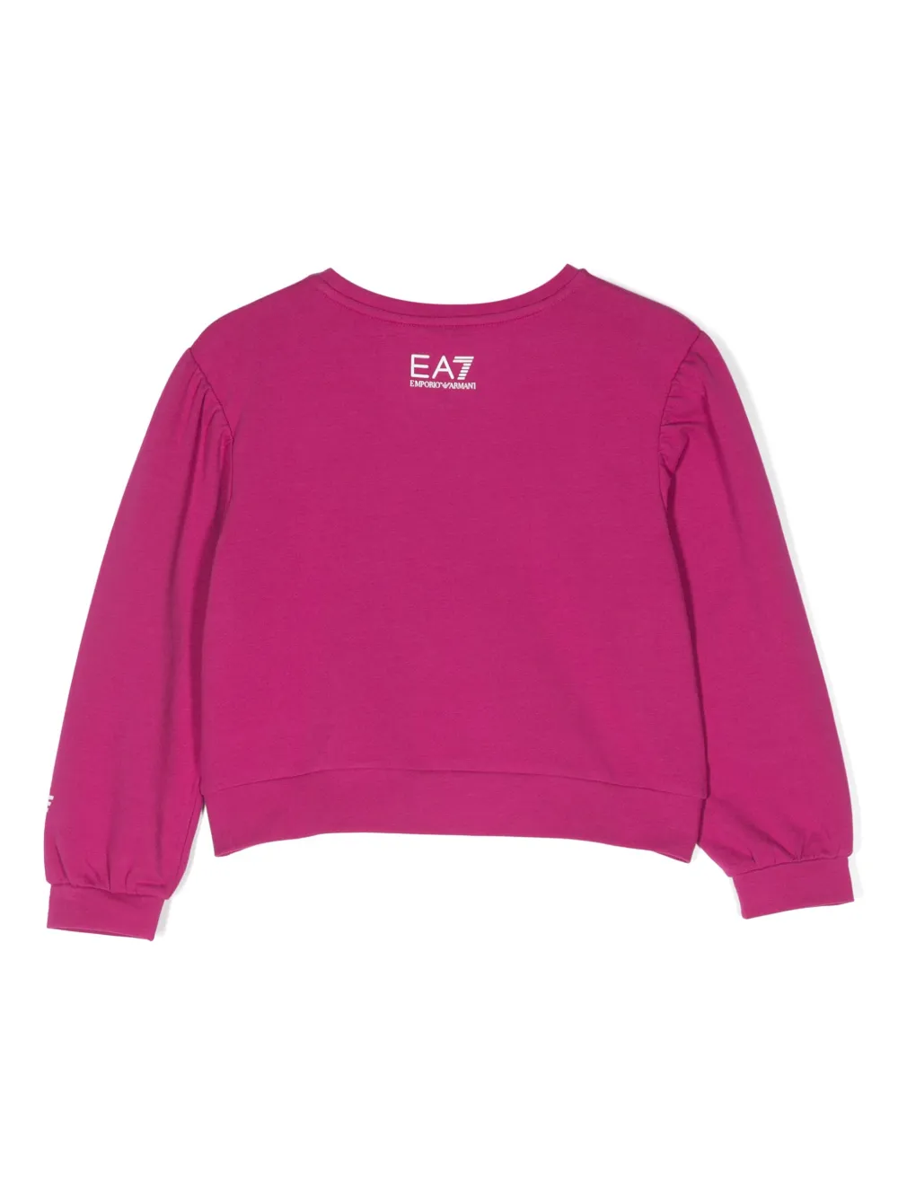 Emporio Armani Kids logo-print jersey sweatshirt - Paars