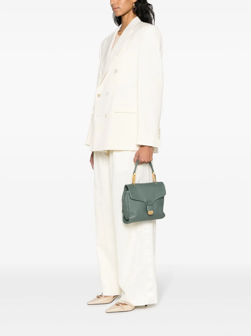 Coccinelle mini Neofirenze leather handbag - Groen
