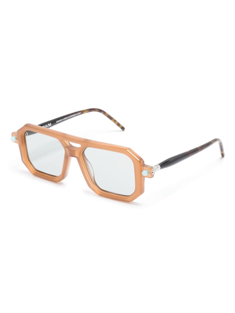 Kuboraum Maske P8 square-frame sunglasses - Bruin