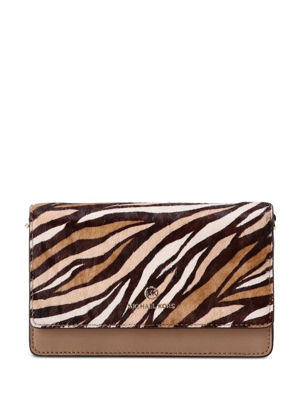 Michael kors leopard 2025 print clutch bag