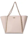 Michael Michael Kors chain-link leather tote bag - Neutrals