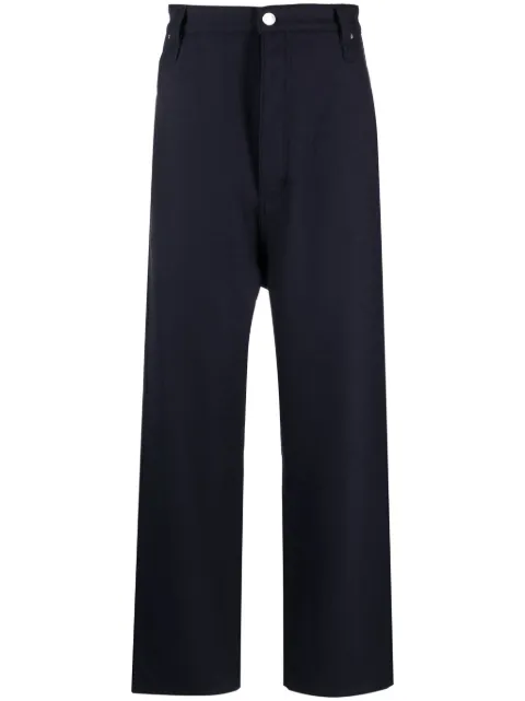 AMI Paris straight-leg virgin-wool trousers