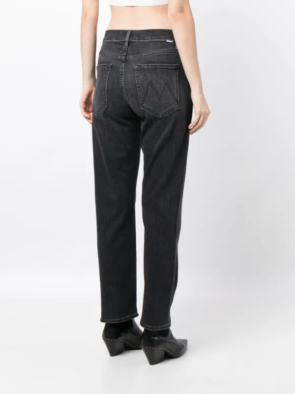 デニム・ジーパン MOTHER Woman Jeans Black 1585965 ENT MOTHER The Ditcher straight-leg Jeans | Black | FARFETCH
