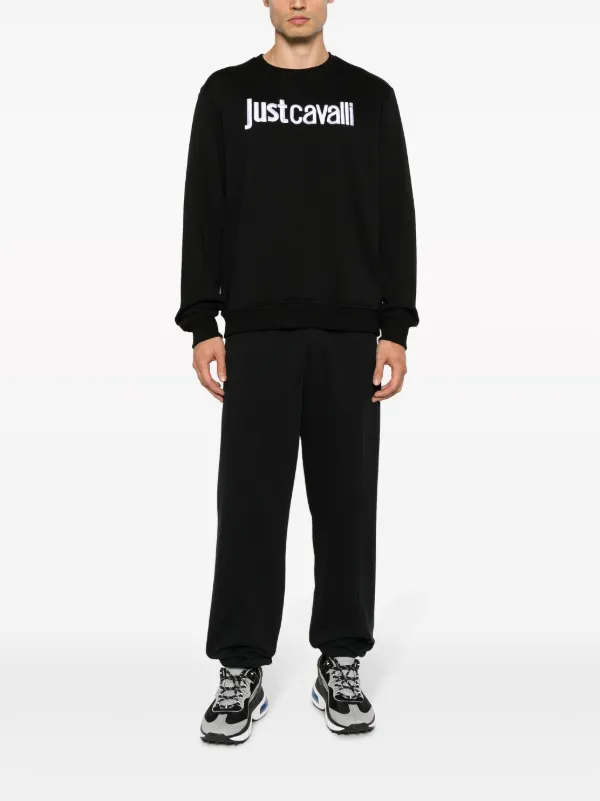 Just Cavalli logo embroidered Cotton Sweatshirt FARFETCH KZ